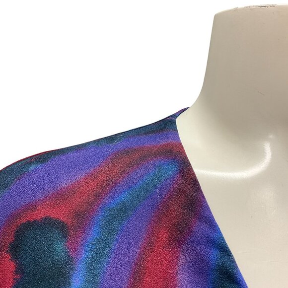 Altuzarra Burgundy Multi Crepe Top - Picture 4 of 6